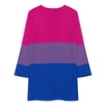 thumbnail image 5 of Bisexual Pride Flag Long Sleeved Dress women dresses clothing women summer, 5 of 5