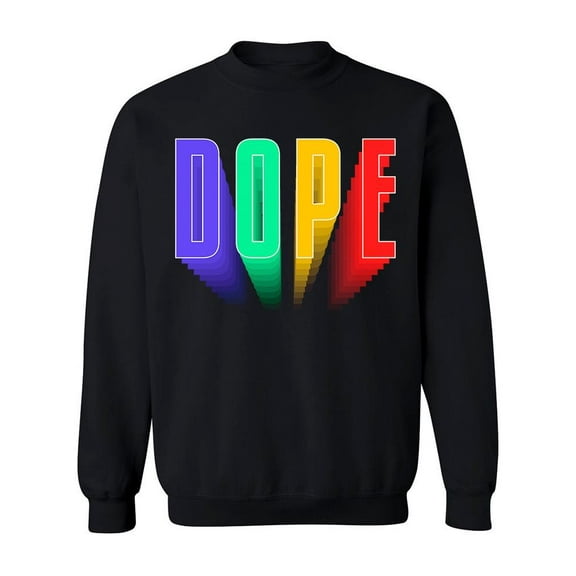 90s Style Dope Sweatshirt Men -Image by Shutterstock, Male 4X-Large