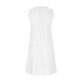 thumbnail image 7 of fatyb Women's Summer Dress V Neck Sleeveless Sundress Beach Swimsuit Coverup Vacation Mini Dresses, 7 of 7