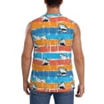 thumbnail image 4 of Fotbe Shark On Line Men's Camiseta sin Mangas Estampada para Hombres, Playera Casual para Gimnasio, Entrenamiento, Playa-X-Large, 4 of 7