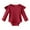 Red, variant on Bovxnpu Baby Girl Bodysuit, Infant Baby Cotton Bodysuits, New Baby Comfortable Solid Color Long Sleeved Crawling Clothes 0 Month