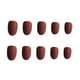 thumbnail image 1 of Guardurnaity 24 piezas de uñas postizas de ataúd esmerilado de cabeza redonda pequeña DIY uñas acrílicas de personalidad exquisita única Artificial Juegos de manicura 17café Guardurnaity CE011423-17, 1 of 4