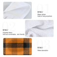 thumbnail image 4 of Haosy 2 Pack Kitchen Wash Cloths with Hanging Loops Absorbent Absorbent Quick Drying Hand Towels, Orange Scottish Tartan, 4 of 7