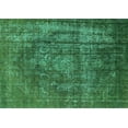 thumbnail image 1 of Ahgly Company Machine Washable Indoor Rectangle Oriental Turquoise Blue Industrial Area Rugs, 7' x 10', 1 of 4