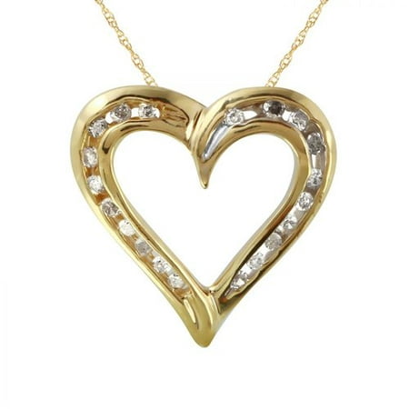 Foreli 0.25CTW Diamond 10k Yellow Gold Necklace