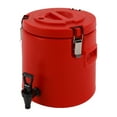 thumbnail image 6 of 10L Red Insulated Beverage Dispenser Stainless Steel Insulated Bucket with Faucet Parties Outdoor Picnics Travels Cafes, 6 of 17