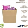 thumbnail image 6 of JET PAPER BAGS - 14”x9.5”x15.5” Inch [50 Pcs] Large Brown Paper Bags with Handles Prime for Takeout, Grocery, Goody, Retail, Party, Gifts, Weddings - Recyclable Kraft Paper Gift Bags with Handles, 6 of 9