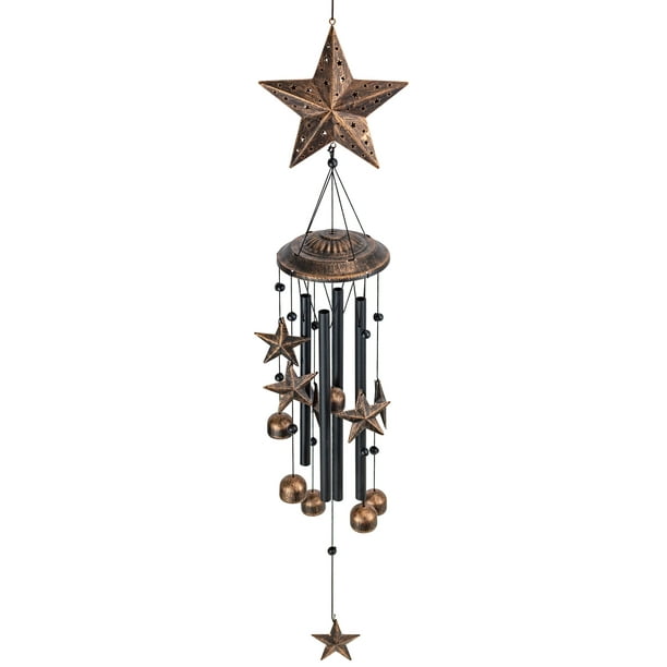 VP Home Rustic Stars Outdoor Garden Decor Wind Chime
