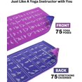 thumbnail image 3 of Upgrade New Instructional Yoga Mat with 75 Poses Printed on It for Beginners, 5.7'x2'x0.25", 6mm Travel Yoga Mat with Bag Christmas Gifts for Women and Men, 1/4 Inch Extra Thick Non-Slip, 3 of 8