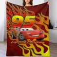 thumbnail image 4 of Manta de Lightning McQueen, manta de tela de superficie vertical súper suave de varios tamaños, acogedora y cálida, adecuada para cama, sofá, campamento, viajes, para todas las estaciones, liviana y, 4 of 8