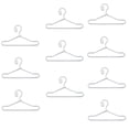 thumbnail image 1 of 10 perchas para muñecas de 1/3, 1/6, 1/8, 1/12 y OB11, para vestir, pantalones y batas. 75 mm Blanco, 1 of 8