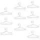 thumbnail image 1 of 10 perchas de metal para ropa de muñecas de 1/3, 1/6, 1/8 y 1/12, abrigos, vestidos y pantalones. 75 mm Blanco, 1 of 8