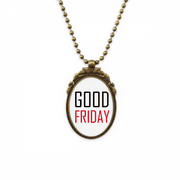 Celebrate Good Friday Canada Blessing Antique Necklace Vintage Bead Pendant Keychain
