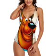 thumbnail image 5 of Scooby Doo Women's One Piece Swimsuits Tummy Control Bathing Suits V Neck Double Straps Swimwear Slimming XL, 5 of 8