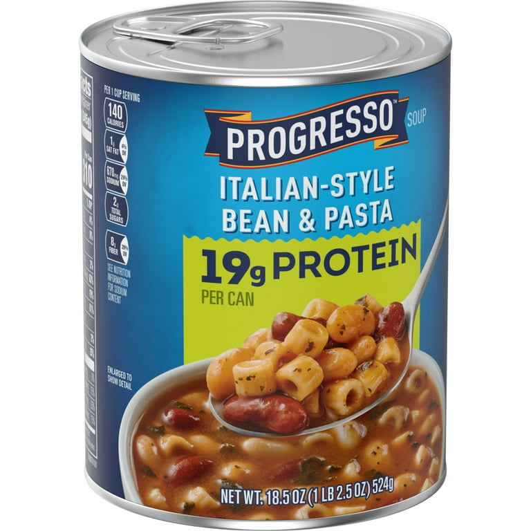 12 pack) Progresso Italian-Style Bean and Pasta Protein Soup