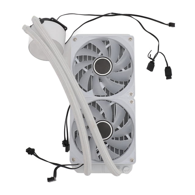 Enfriador líquido de cpu aio de 240 mm, Radiador de 240 mm, Enfriador de Agua de 240 CPU Enfriador Líquido de CPU RGB Con Ventilador PWM de 120 mm, Bomba Eficiente Controlada Por
