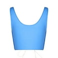 thumbnail image 5 of Women Ribbed Tank Tops Hollow Out Sleeveless Lace Up Crop Tops Summer Bandage Tee Vest Streetwear, 5 of 7