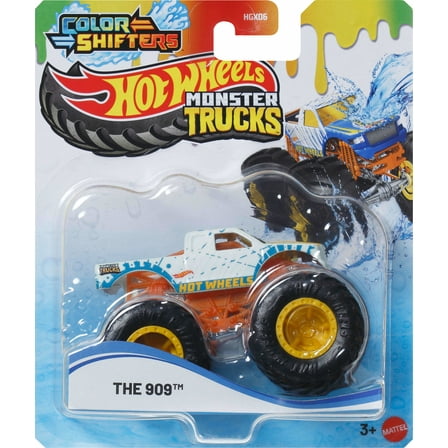 Hot Wheels Monster Trucks 1:64 Color Shifters, 1 Toy Truck Changes Colors in Water (Styles May Vary)