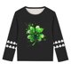 thumbnail image 5 of Blusas y camisas de manga larga con cuello redondo, moda del Día de San Patricio, blusa informal con estampado bonito de manga larga para niños y niñas., 5 of 5