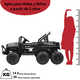 thumbnail image 5 of Camioneta Montable Eléctrica 4x4 para Niños Bluetooth Control Remoto Luces Led Batería 12V Soporta hasta 30 kg - Negro, 5 of 7