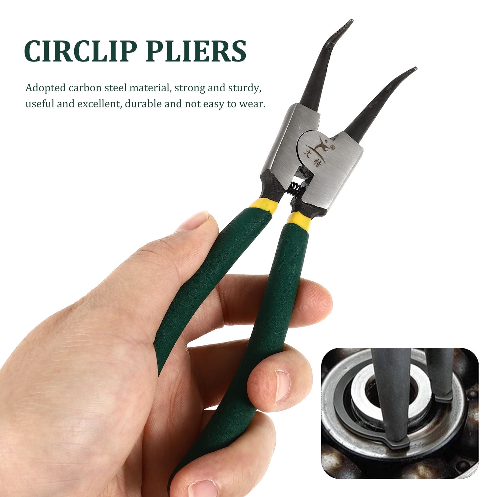 FONDOTIN 4-Piece Spring Clip Pliers Set with Precision Tips, Assorted Colors for Mechanics and Use