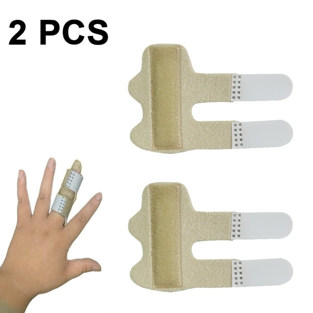 2 piezas de férula para dedos, férula para dedos a presión para dedos rotos, protección para dedos para dolor de artritis, lesiones deportivas, protección para dedos, cunas para dedos,