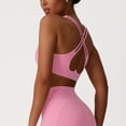 thumbnail image 7 of Bosfbaoi Women's Heart Cutout Crisscross Back Sports Bra, Medium Support Seamless Workout Bra, Breathable Moisture Wicking Gym Top for Yoga Running, 7 of 7