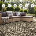 SIXHOME Outdoor Rug, 8'x10', Waterproof, Reversible, Bohemian Geometric ...