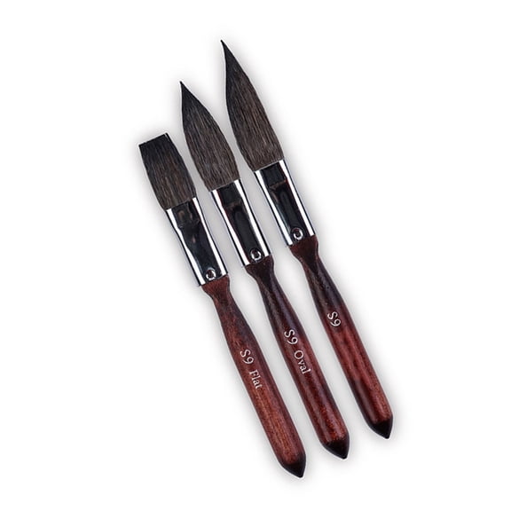 3 Pcs Watercolor Brush Set Artist Paint Brushs Squirrels Hair Paint Brush Set