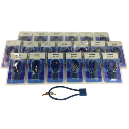 Lot of 20 Gun Lock Trigger Cable Pistol Shotgun Rifle Child Safety Steel Cable
