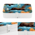 thumbnail image 4 of Platypus Bracelet Holder Jewelry Box Organizer PU Leather with Removable Compartment Portable, 4 of 6