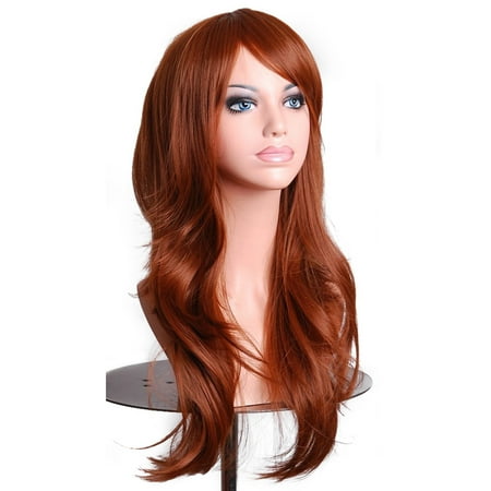 Synthetic Hair Wig (Kapmore 27.5'' Synthetic Wig Heat Resistant Long Curly Wig Cosplay Wig Full Wig Hair Wig with Wig Cap for Women)