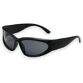 thumbnail image 4 of Y2K Gafas de sol envolventes de moda, tonos ovalados plateados, gafas de sol deportivas, gafas estéticas cibernéticas para mujeres y hombres, 4 of 5
