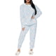 thumbnail image 1 of Conjunto de Pijama para Mujer Shendy Vendy Manga Larga Cuello Redondo con Estampado Transpirable, 1 of 4