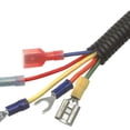 thumbnail image 4 of American Terminal ASLT38-10 10' 3/8" 10mm Split Wire Loom Conduit Polyethylene Corrugated Tubing Sleeve Tube, 4 of 5