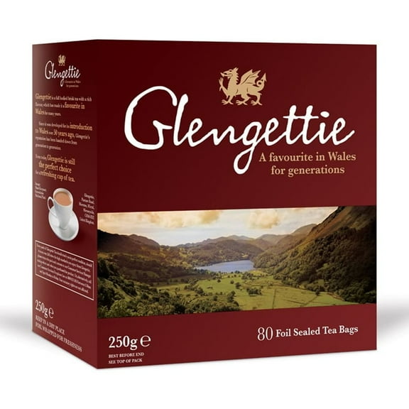 Glengettie Tea Bags 80 per pack - Pack of 2