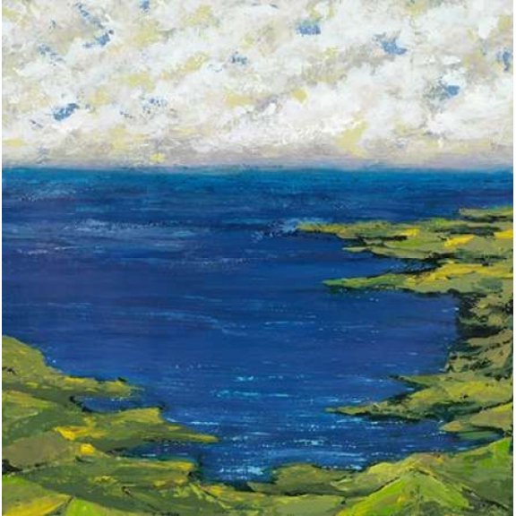 Helix Beach Blue 2 Canvas Art - Dennis Dascher (24 x 24)
