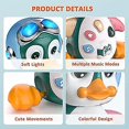 thumbnail image 5 of Juguete musical de 1 año, juguetes para gatear con música y luces, juguete para bebé pingüino de 6 a 12 meses, juguete educativo juguete preescolar para niño niña, regalos de juguetes tempranos, 5 of 5