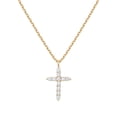 thumbnail image 1 of Collier Croix Plaqué Or en Zircon Cubique pour Femmes, Colliers Pendentifs, 1 of 4