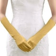 thumbnail image 4 of HJYCHN Long Over Elbow Gloves Solid Color Smooth Finish for Women Wedding Party Stage Formal Gloves Gold One Size, 4 of 4