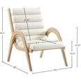 thumbnail image 5 of Meridian Furniture Randal Cream Vegan Leather Accent Chair, 5 of 9