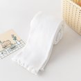 thumbnail image 3 of Girls Solid Color Leggings Tree-ear lace Fashions Soft Comforts Autumn Tights Princess Stocking Stocking, 3 of 9