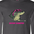 thumbnail image 4 of Inktastic Gator Country Sunny Gator in Pink Sunglasses Long Sleeve T-Shirt, 4 of 5