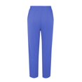 thumbnail image 6 of Audhol Casual Pants for Women Women's Summer High Waisted Baggy Pants Casual Ankle Length Trouser Slacks with Pockets Comfy Pants Women Blue1 3XL, 6 of 7