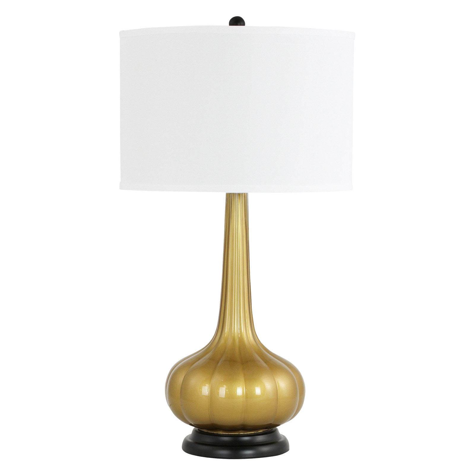 gold mid century table lamp