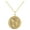 Yellow Gold, variant on Reversible Taurus Zodiac Sign Charm Coin Pendant Necklace in Solid Gold (20 Inches)