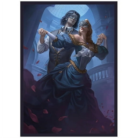 Fantasy North - Masked Dancers - 100 Smooth Matte TCG Trading Card Sleeves - Fits Magic MTG Commander Pokemon and other Card Games - Playing Card Sleeves