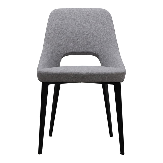 Moe's Home Collection Chaise de Salle à Manger Tizz, Gris Clair (Ensemble de 1)