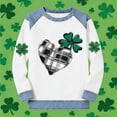 thumbnail image 5 of TaTaai St Patrick's Day Women's Long Sleeve Color Block Round Neck Shirt, Fashion Casual, Comfortable Fabric for Holiday Daily Wear Gift, 5 of 5