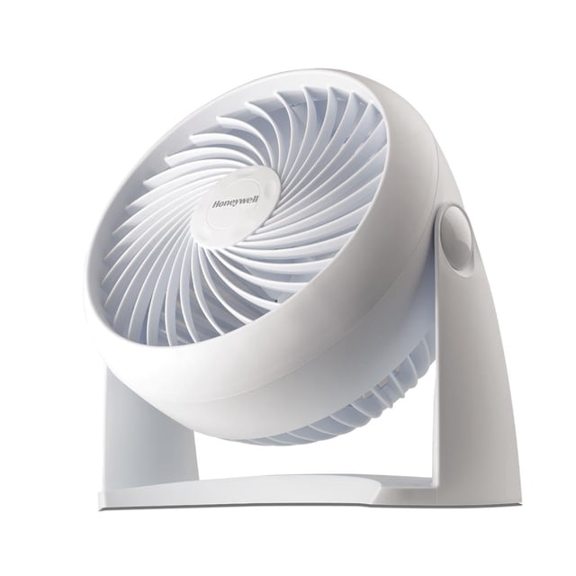 Honeywell HT-904 TurboForce - Ventilador de circulación de Aire de Mesa, pequeño, Blanco, Ventilador Personal silencioso para el hogar u Oficina, 3 velocidades y Cabezal Giratorio de 90 Grados